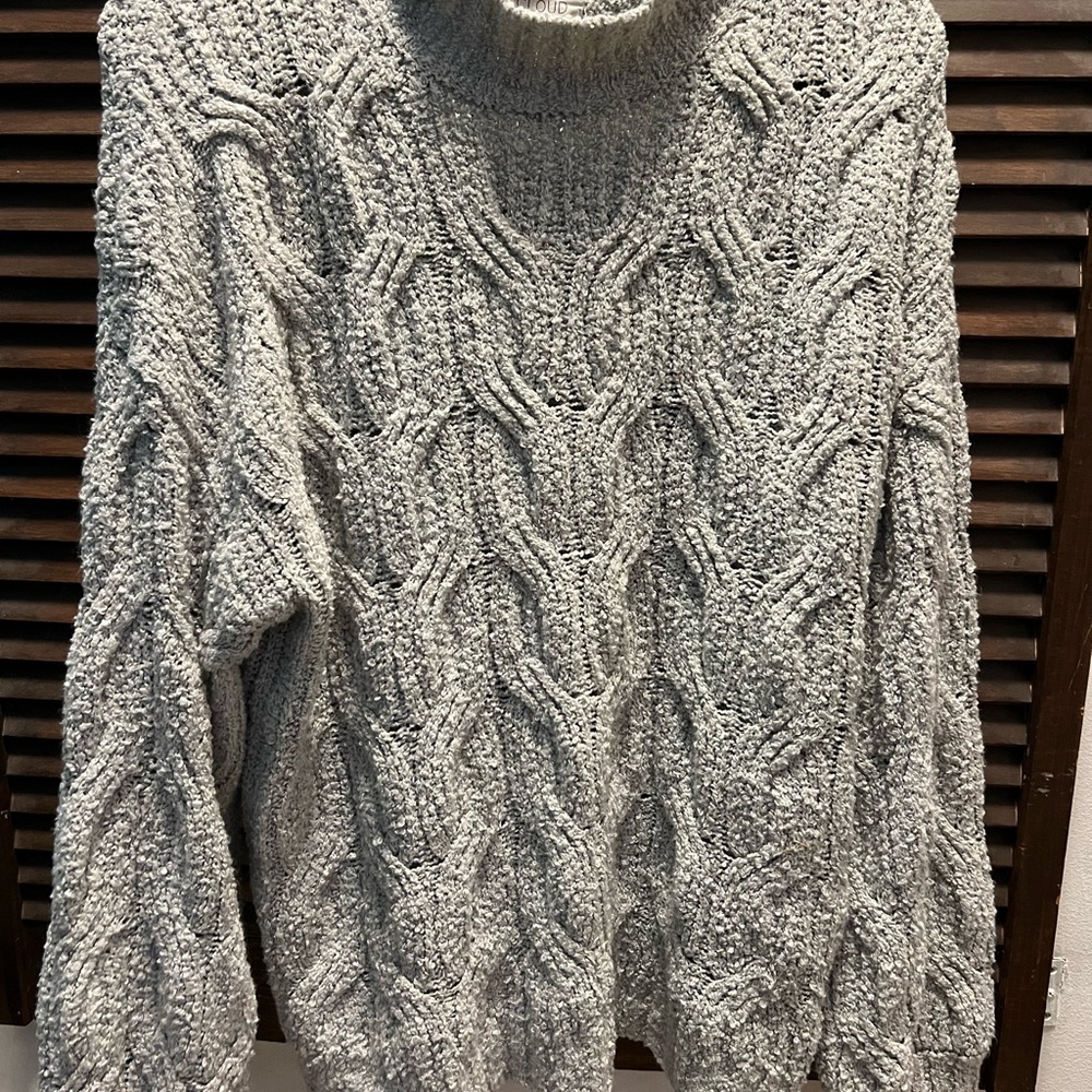 Men's Elegant Gray Turtleneck Sweater